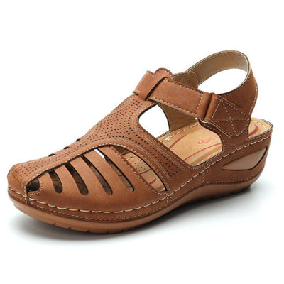Sandales orthopédiques femmes simili cuir